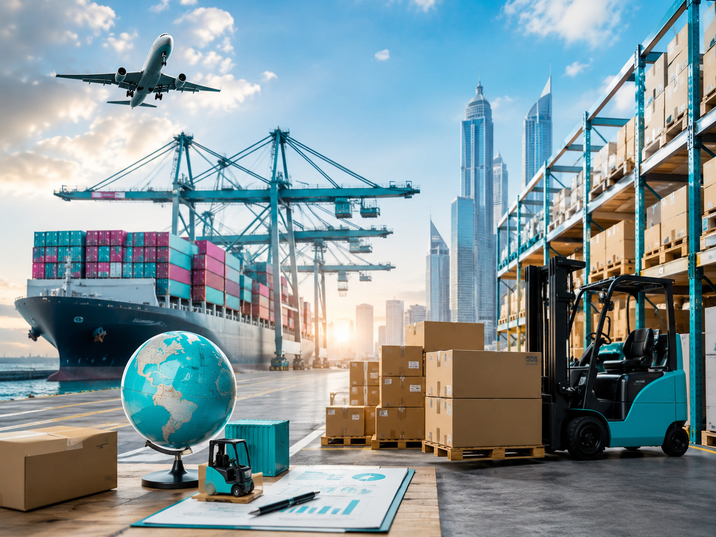 International business and shipping activity
